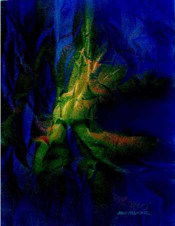 Aquatic Armour Acrylic on Paper