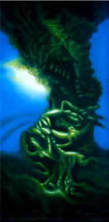 Corrupting the Helix 75x150cm Acrylic on Canvas