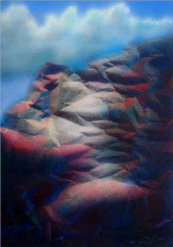 2003 High Path 37x23cm Acrylic on paper